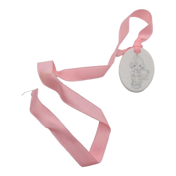 Precious Moments Sharing Begins Heart Bookmark Bible Journal Pendant Charm 1988 - Picture 2 of 3